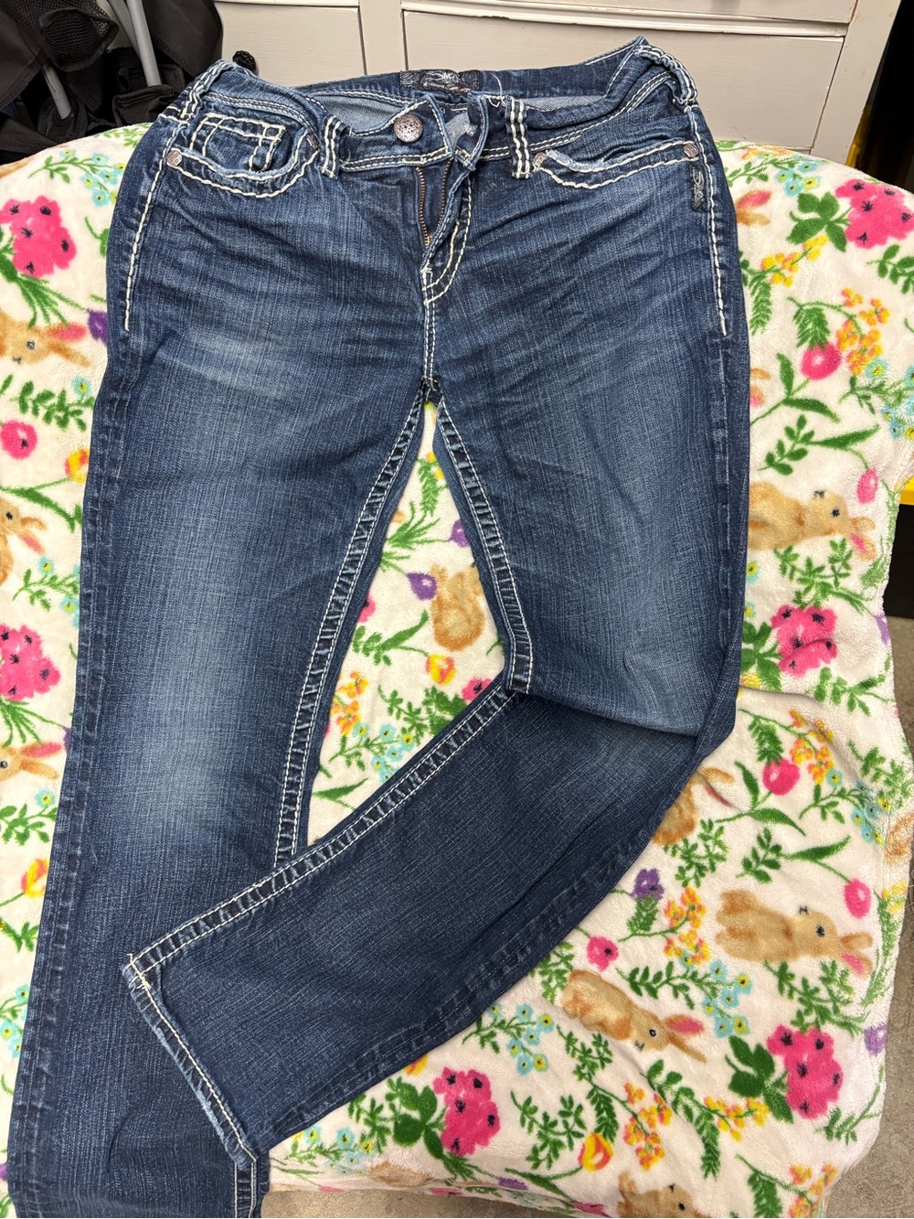 Classic Women's Dark Blue Denim Jeans